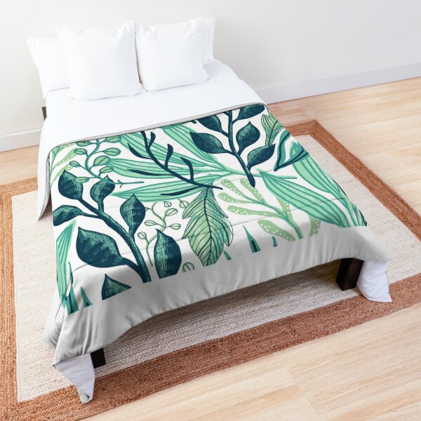 Tropisch Wandteppich und Tagesdecke Grunge Palmen Kunst Druck