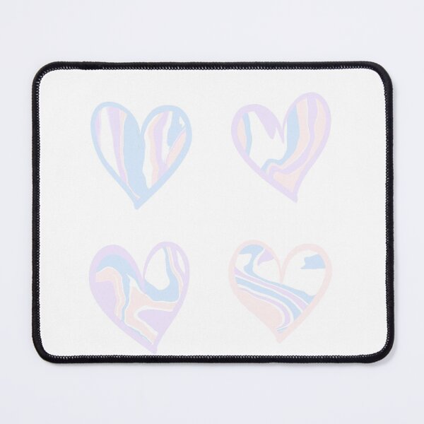 Item preview, Pastel Ripple Effect Hearts designed and sold by Runnerg1rl.