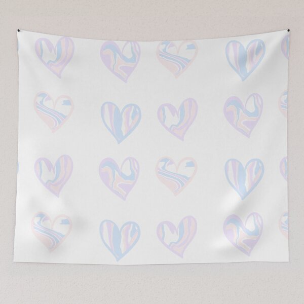 Item preview, Pastel Ripple Effect Hearts designed and sold by Runnerg1rl.