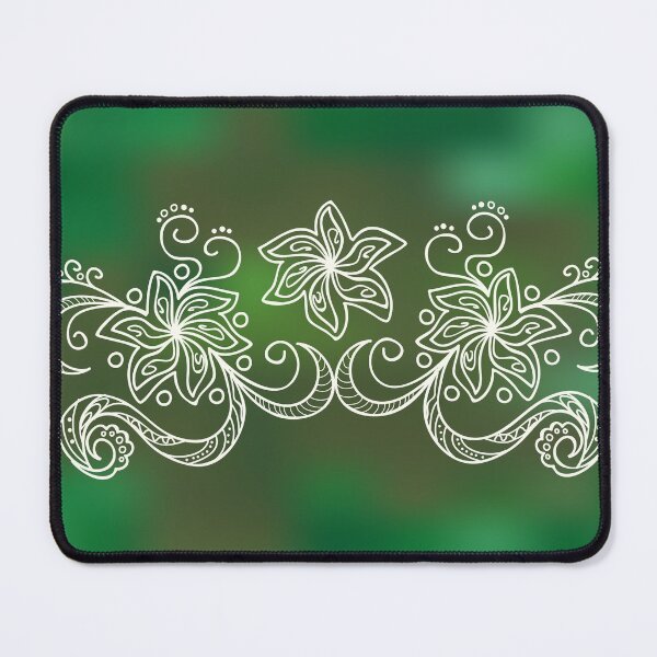 Item preview, green floral composition designed and sold by AlinNova.