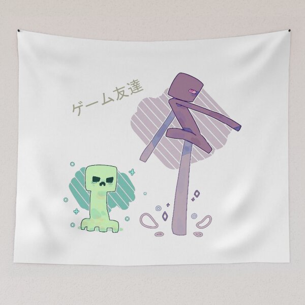 Item preview, Japanese Enderman and Creeper Gaming Friends designed and sold by ddkart.