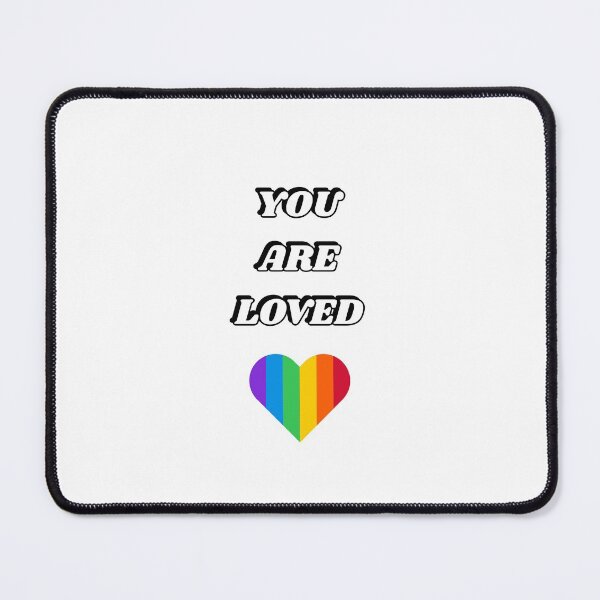 Item preview, You are loved - Gay LGBT rainbow heart designed and sold by Inspirationmotivation.