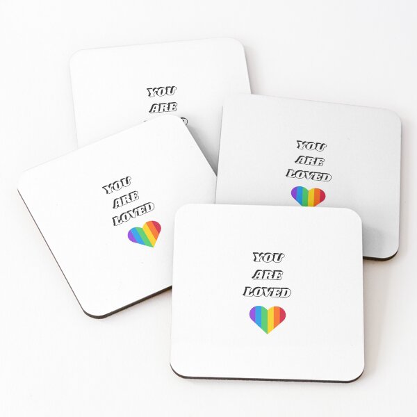 Item preview, You are loved - Gay LGBT rainbow heart designed and sold by Inspirationmotivation.