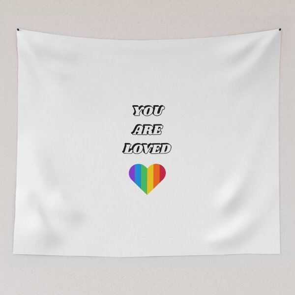 Item preview, You are loved - Gay LGBT rainbow heart designed and sold by Inspirationmotivation.