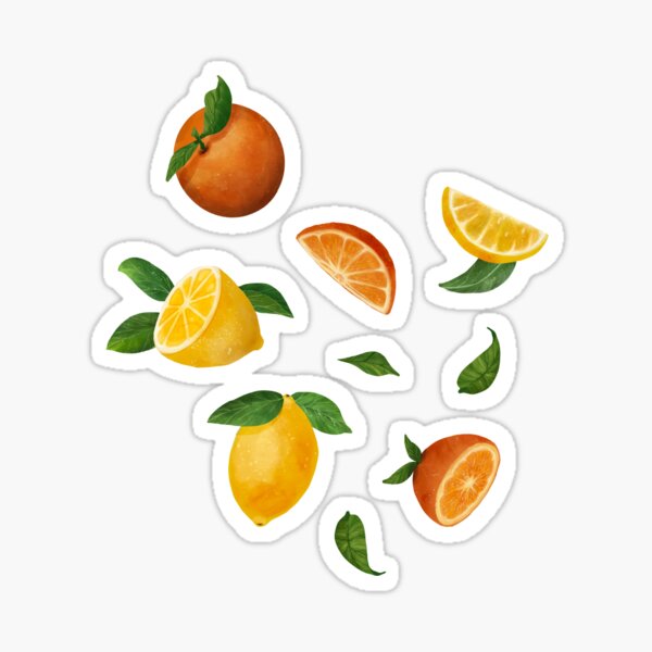 Item preview, Citrus Mix - Lemons and Oranges designed and sold by Cat Herold.