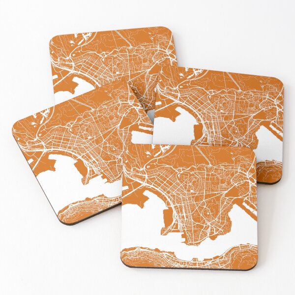 Item preview, Hong Kong City Map - Orange designed and sold by helloadventure.