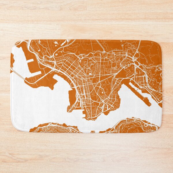Item preview, Hong Kong City Map - Orange designed and sold by helloadventure.