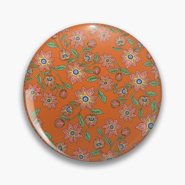 Item preview, Evil Eye Floral in Orange designed and sold by MissJades.