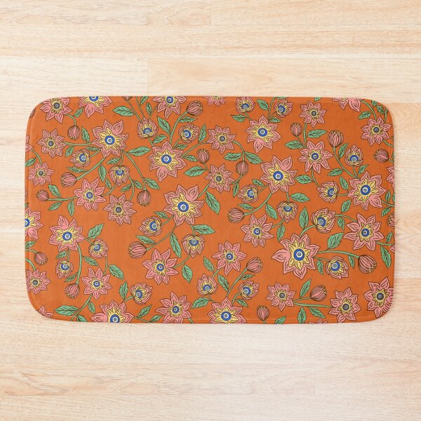 Item preview, Evil Eye Floral in Orange designed and sold by MissJades.