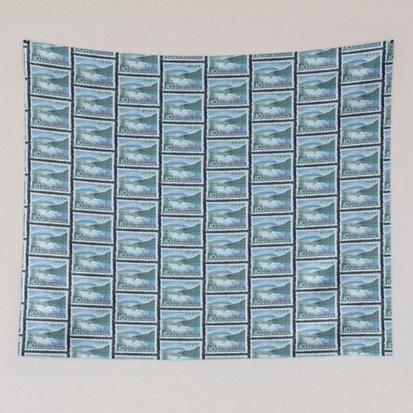 Item preview, Mountains Across the Lake Vintage Postage Stamp designed and sold by Factory57.