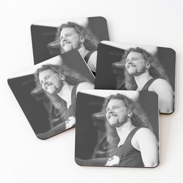 Item preview,  James Hetfield BW Photograph designed and sold by ConcertImages.