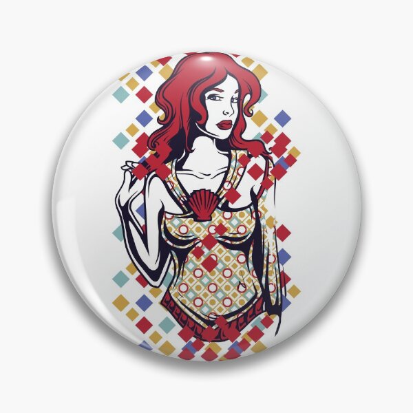 Item preview, Red-haired savvy lady designed and sold by Marketmg.