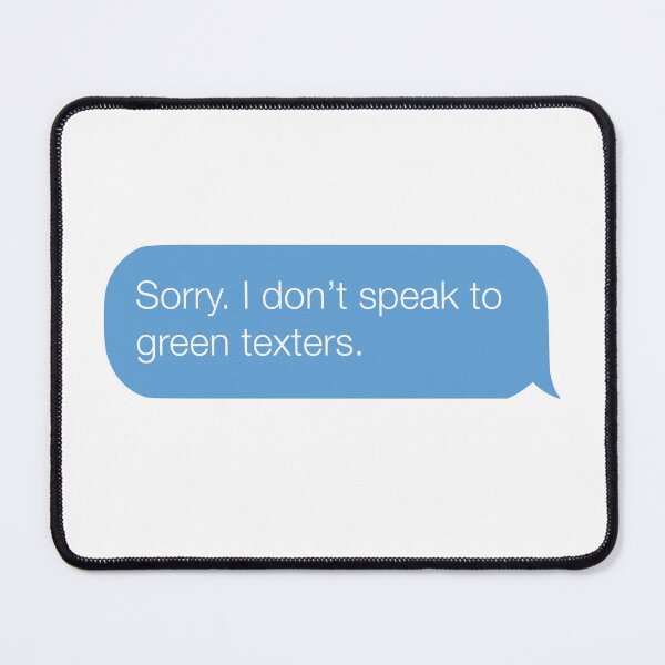 Item preview, Blue bubble texter vs green bubble texter designed and sold by Byfab.