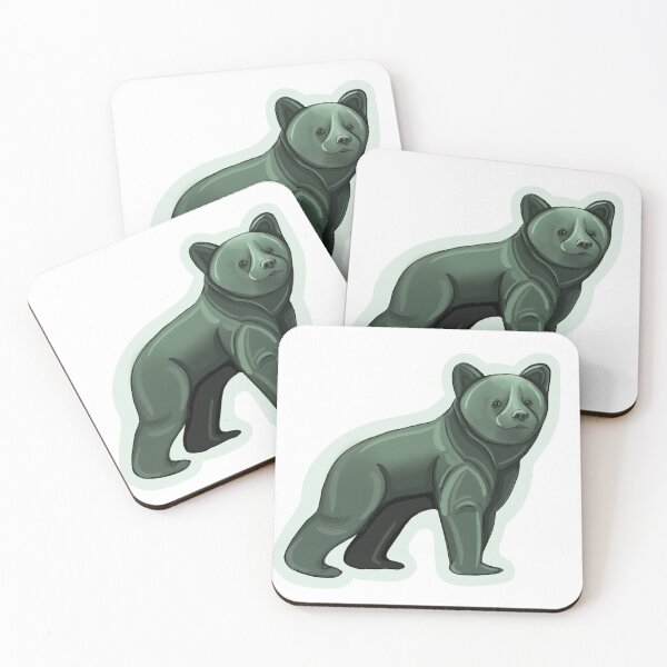 Item preview, Bear Cub in Greens designed and sold by For Art Sake.