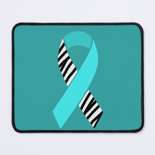 Item preview, Turquoise and Zebra Print Awareness Ribbon (Dysautonomia and EDS) designed and sold by nklange240.