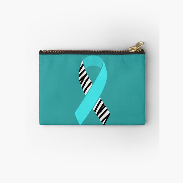 Item preview, Turquoise and Zebra Print Awareness Ribbon (Dysautonomia and EDS) designed and sold by nklange240.