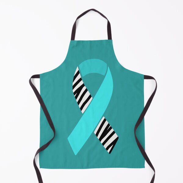 Item preview, Turquoise and Zebra Print Awareness Ribbon (Dysautonomia and EDS) designed and sold by nklange240.