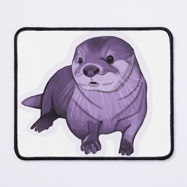 Item preview, Cute Sea Otter in Purple designed and sold by For Art Sake.