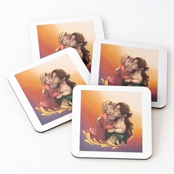 Item preview, Lysandra and Evangeline 2 print (with background) designed and sold by DoodlingLenn.