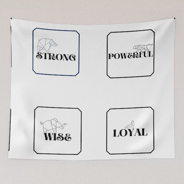 Item preview, Pack of 8 animal positive words and their associated animals  designed and sold by PrintCutScore.