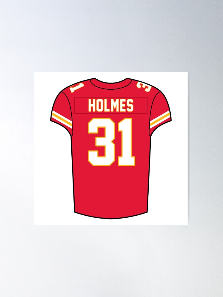 Priest Holmes Away Jersey Poster for Sale by designsheaven