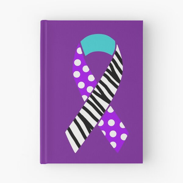 Item preview, Purple, Turquoise and Zebra Print Awareness Ribbon (MCAS, Dysautonomia and EDS) designed and sold by nklange240.