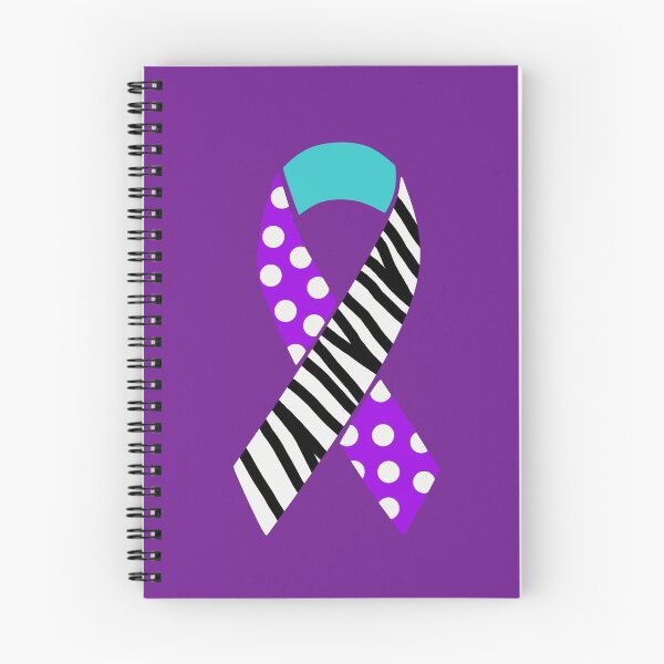 Item preview, Purple, Turquoise and Zebra Print Awareness Ribbon (MCAS, Dysautonomia and EDS) designed and sold by nklange240.