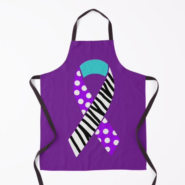 Item preview, Purple, Turquoise and Zebra Print Awareness Ribbon (MCAS, Dysautonomia and EDS) designed and sold by nklange240.
