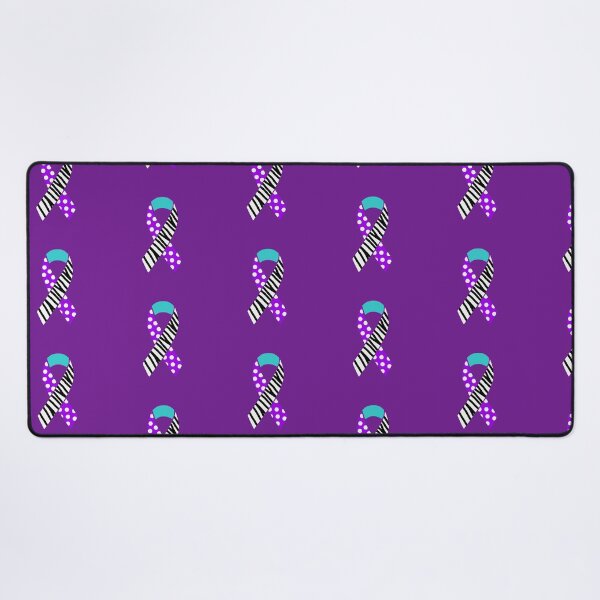 Item preview, Purple, Turquoise and Zebra Print Awareness Ribbon (MCAS, Dysautonomia and EDS) designed and sold by nklange240.