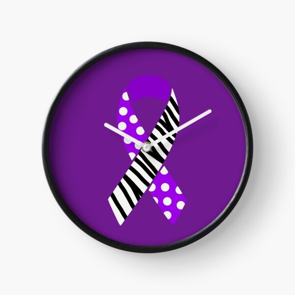Item preview, Purple and Zebra Print Awareness Ribbon (MCAS and EDS) designed and sold by nklange240.