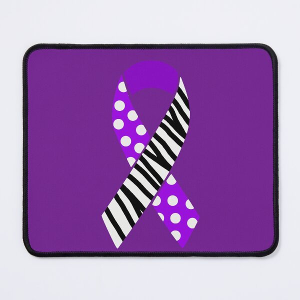 Item preview, Purple and Zebra Print Awareness Ribbon (MCAS and EDS) designed and sold by nklange240.