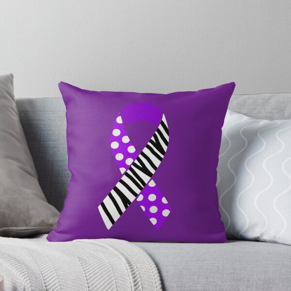 Item preview, Purple and Zebra Print Awareness Ribbon (MCAS and EDS) designed and sold by nklange240.