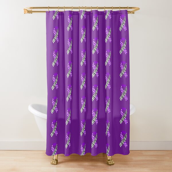 Item preview, Purple and Zebra Print Awareness Ribbon (MCAS and EDS) designed and sold by nklange240.