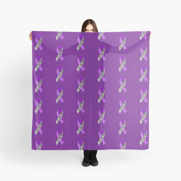 Item preview, Purple and Zebra Print Awareness Ribbon (MCAS and EDS) designed and sold by nklange240.