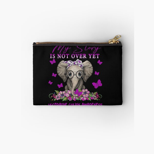 Item preview, Cute Elephant My Story Is Not Over Yet Ulcerative Colitis Awareness designed and sold by Adropine.