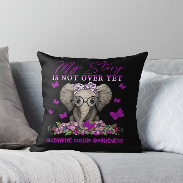 Item preview, Cute Elephant My Story Is Not Over Yet Ulcerative Colitis Awareness designed and sold by Adropine.