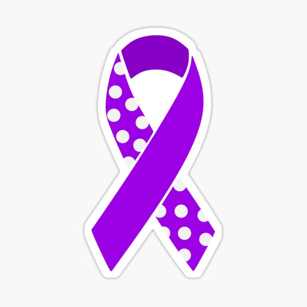 Item preview, Purple Spotted Awareness Ribbon (MCAS and EDS) designed and sold by nklange240.