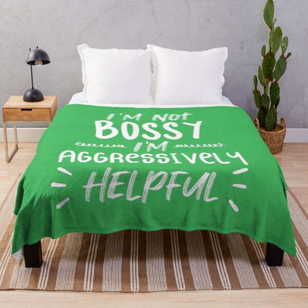 Item preview, Not Bossy Aggressively Helpful designed and sold by Mer Yem.
