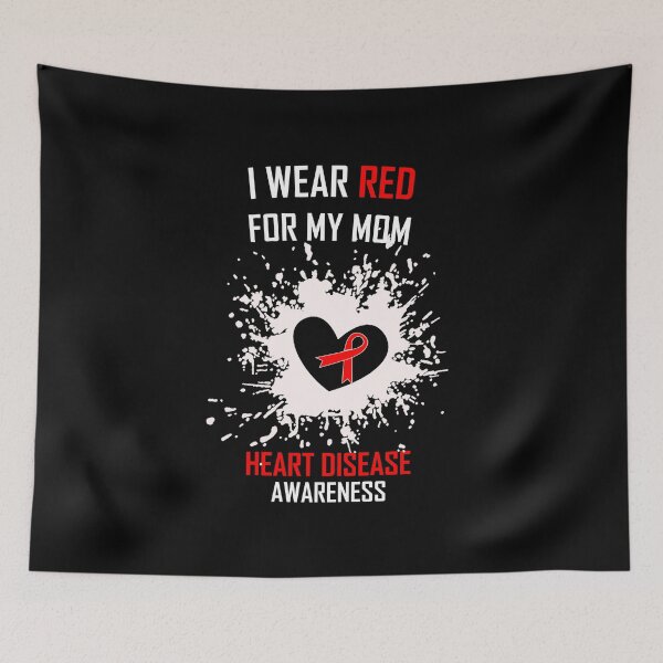 Item preview, I Wear Red For MY MOM (Heart Disease Awareness) designed and sold by SE-design-.