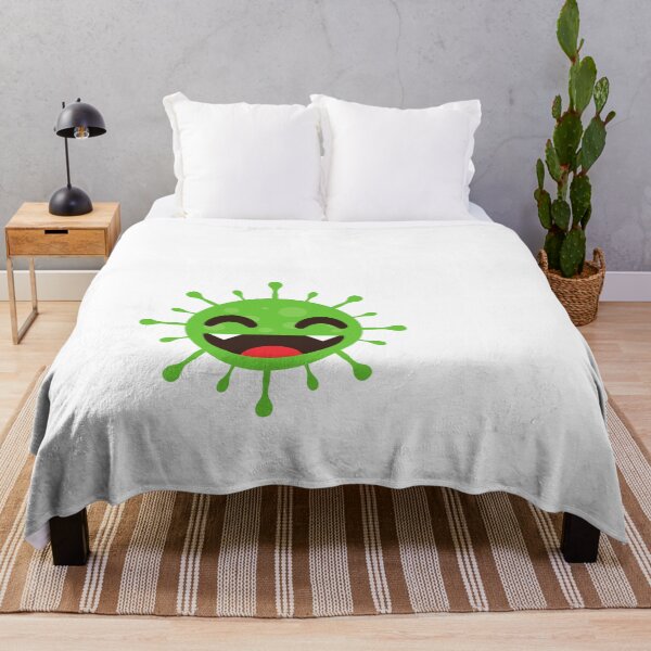 Item preview, Green Corona virus defeated in a nutshell face emoji designed and sold by Rishabhthinks.