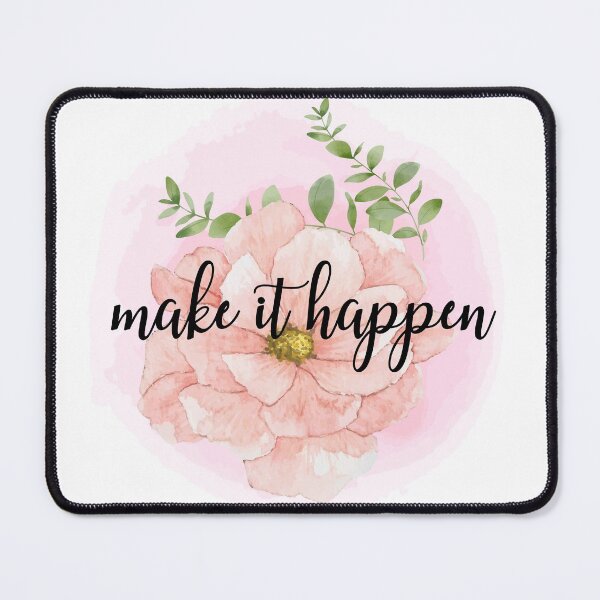 Item preview, Make it happen- inspiration quote designed and sold by BronikowskiART.