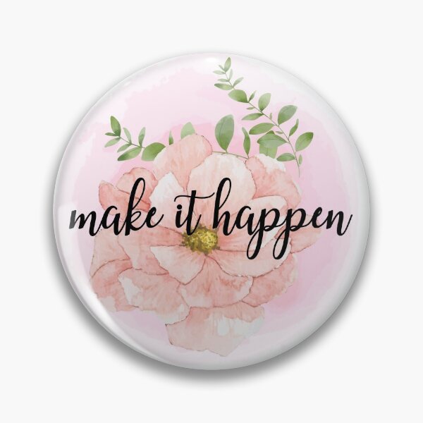 Item preview, Make it happen- inspiration quote designed and sold by BronikowskiART.