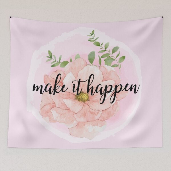 Item preview, Make it happen- inspiration quote designed and sold by BronikowskiART.