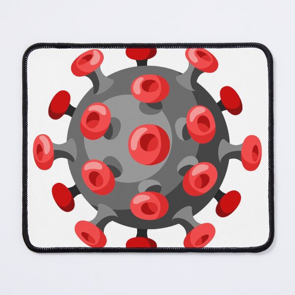Item preview,  Corona virus defeated  in a nutshell   red black mine  designed and sold by Rishabhthinks.