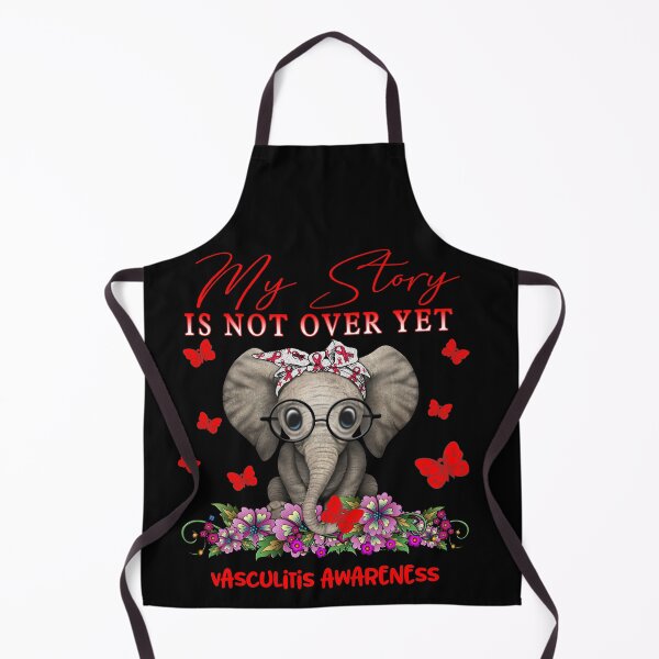 Item preview, Cute Elephant My Story Is Not Over Yet Vasculitis Awareness designed and sold by Adropine.