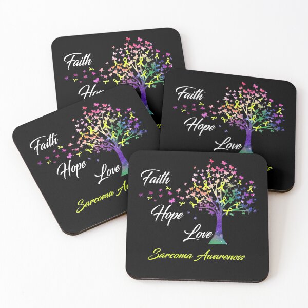 Item preview, Ribbon Tree Faith Hope Love Sarcoma Awareness designed and sold by Tadmab.