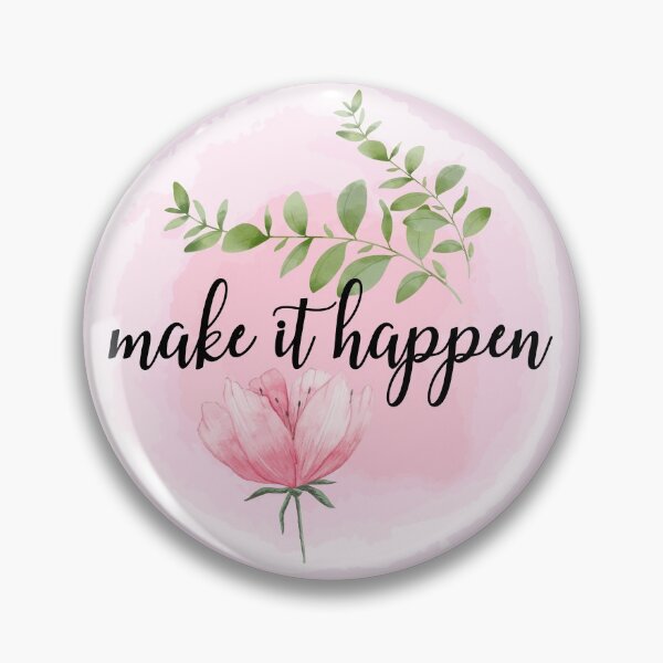Item preview, Make it happen- inspiration quote designed and sold by BronikowskiART.