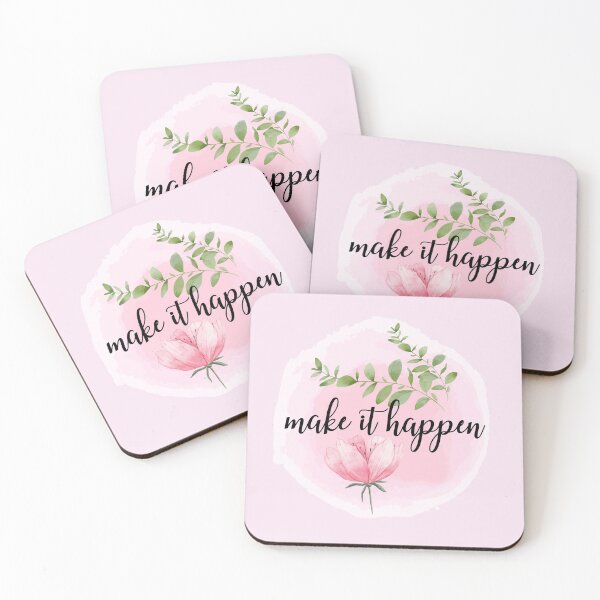Item preview, Make it happen- inspiration quote designed and sold by BronikowskiART.