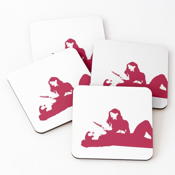 Item preview, Matt and Elektra Silhouette Red designed and sold by OliviaLB.