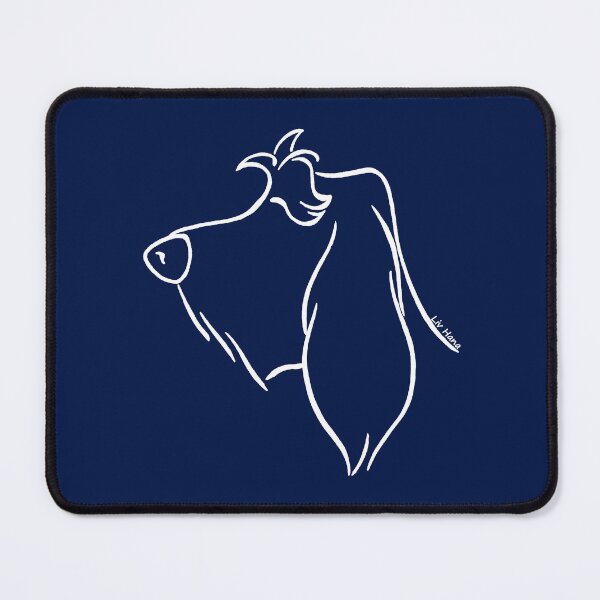 Item preview, Spinone Italiano silhouette outline white designed and sold by LivHana.